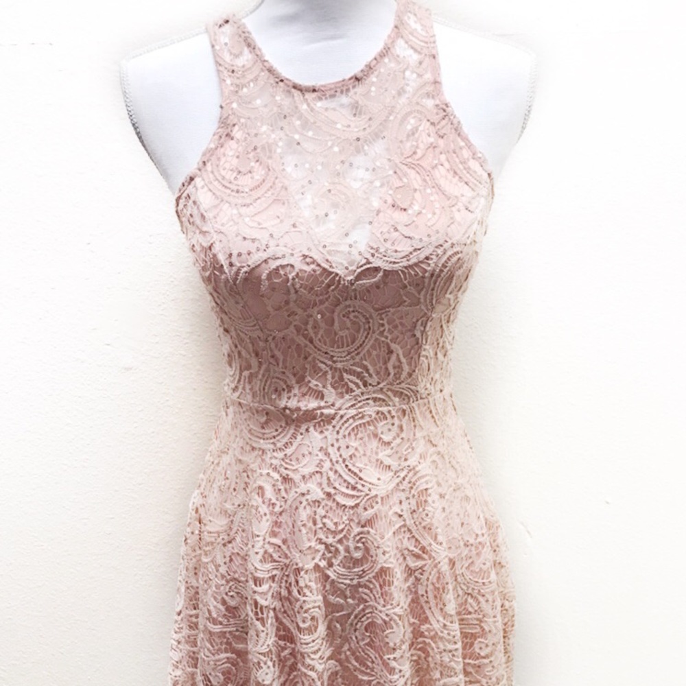 Speechless peach pink formal dress